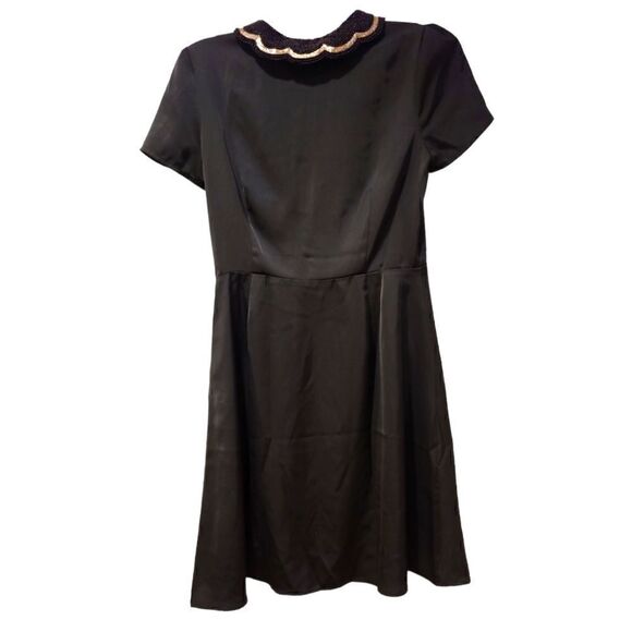 Betty and Veronica x Christian Francis Roth, Black Beaded Collar Dress | 6 - Picture 4 of 11